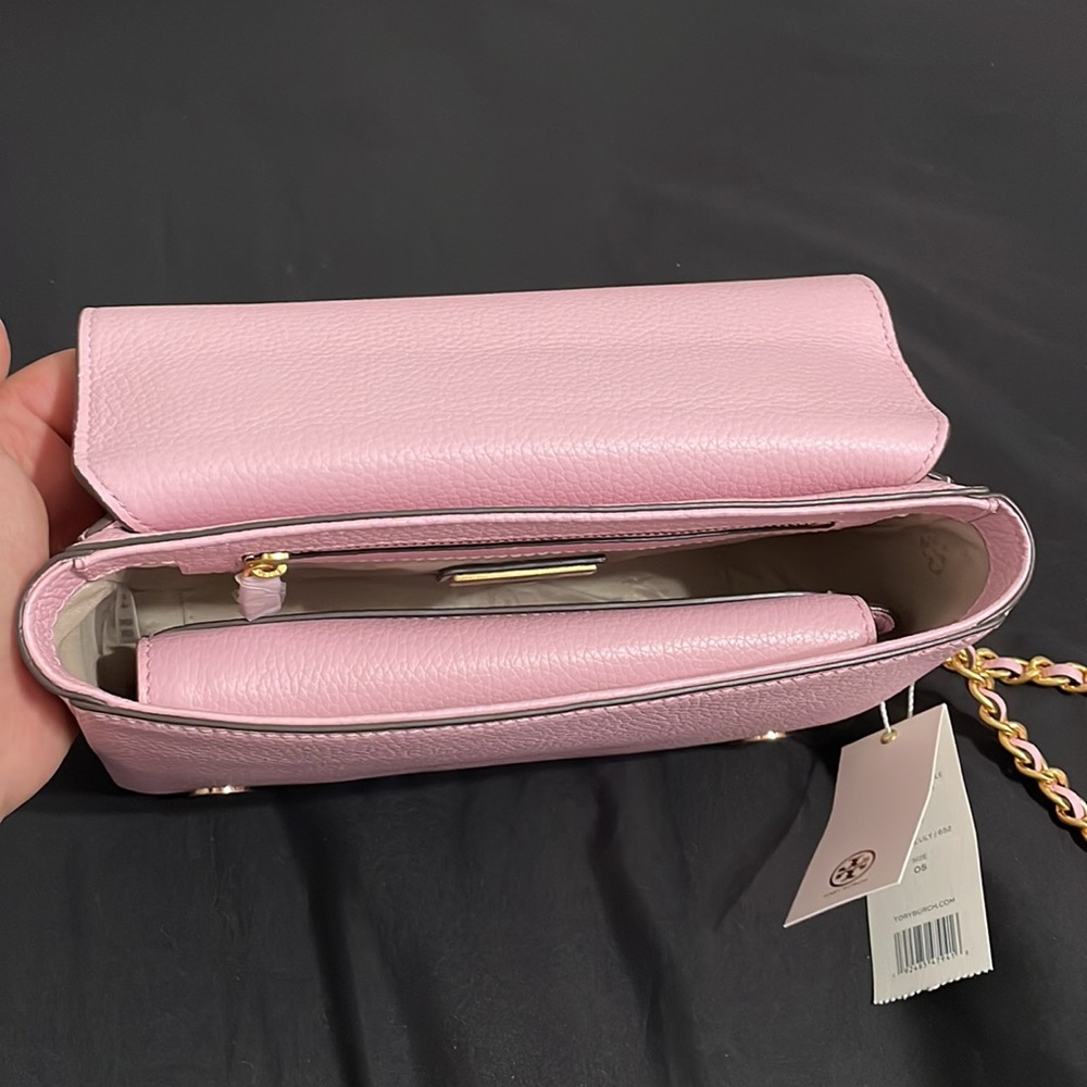 Tory Burch Britten Adjustable Shoulder Bag Set-Wallet—Surprise Lily/652 - Picture 16 of 16